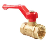 Кран шаровой для ВОДЫ VALFEX 1/2" НР/НР ручка-рычаг, латунный, 11Б27фт1М (96/24) /VF.220.LR1.012/